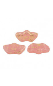 Les perles par Puca® Delos beads Dark pink opal splash 71500/94401